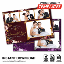 Velvet Romance 4-pose Postcard 1 Velvet Romance 4-pose Postcard