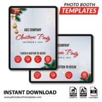 Holiday Corporate Party iPad Welcome Screens 1 Holiday Corporate Party iPad Welcome Screens