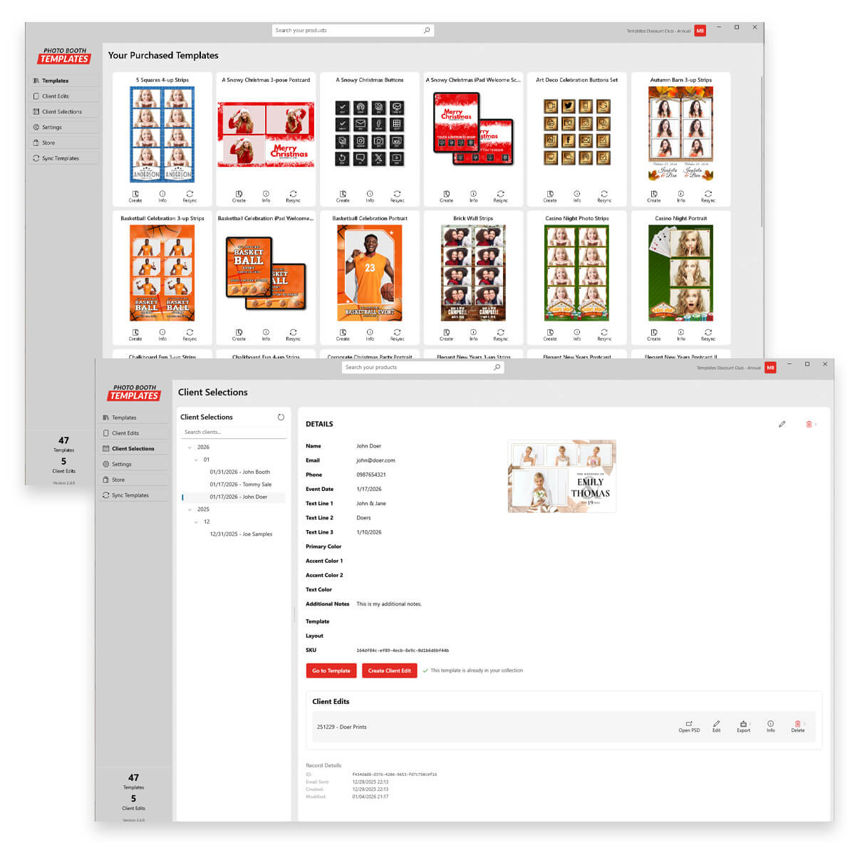 Photo Booth Templates Manager for Windows