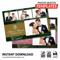 Tropical Vows 4-pose Postcard 1 Tropical Vows 4-pose Postcard