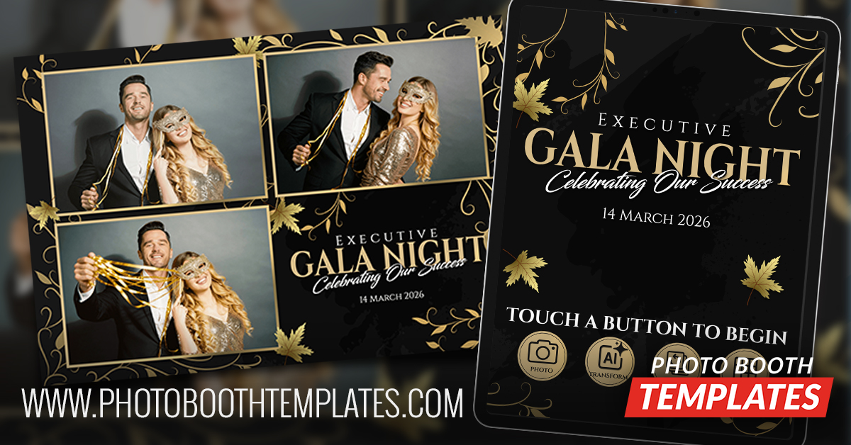 Gilded Evening Photo Booth Templates Theme 6 new templates image gilded evening photo booth templates