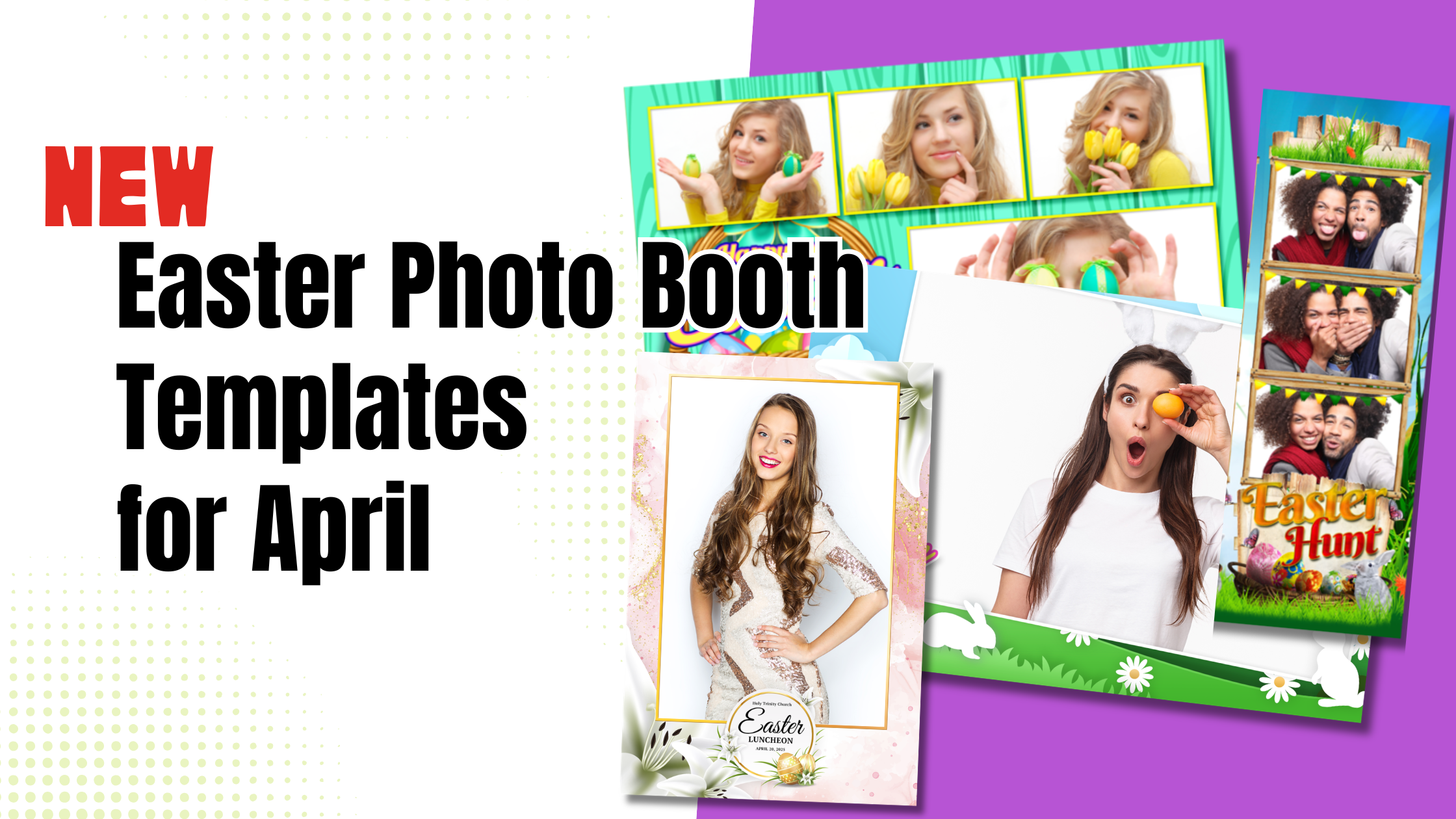Easter Photo Booth Templates: 5 Bright Picks for April 2 Easter Photo Booth Templates Banner Templates