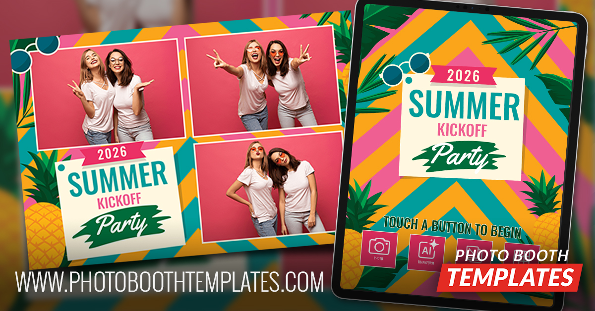 Summer Party Photo Booth Templates Theme 4 new templates image summer party photo booth templates