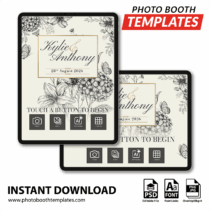 Butterfly Wedding iPad Welcome Screens