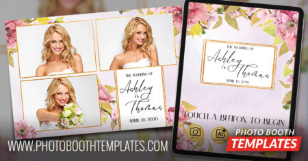new templates image botanical cherry blossom photo booth templates