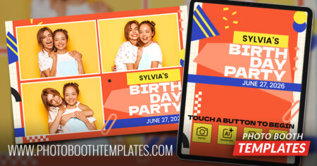 new templates image geometric birthday photo booth templates