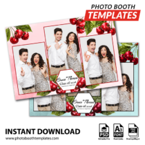 Cherry Celebration 3-pose Postcard