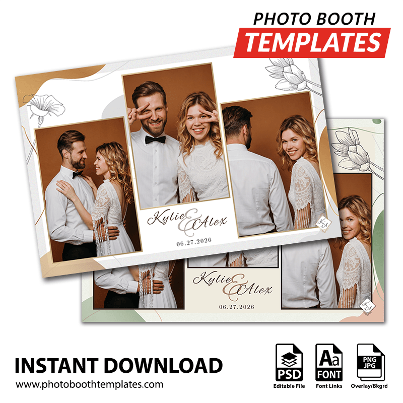 Mocha Garden 3-pose Postcard 1 Mocha Garden 3-pose Postcard