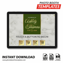 Marble Luxe Wedding PC Welcome Screens