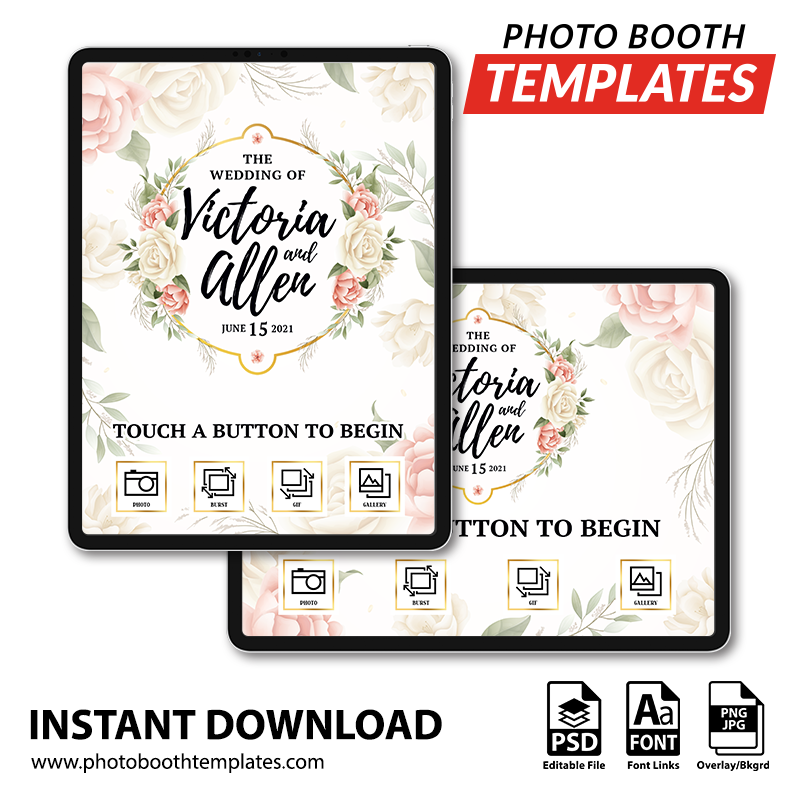 Splendid Floral iPad Welcome Screens 1 Splendid Floral iPad Welcome Screens