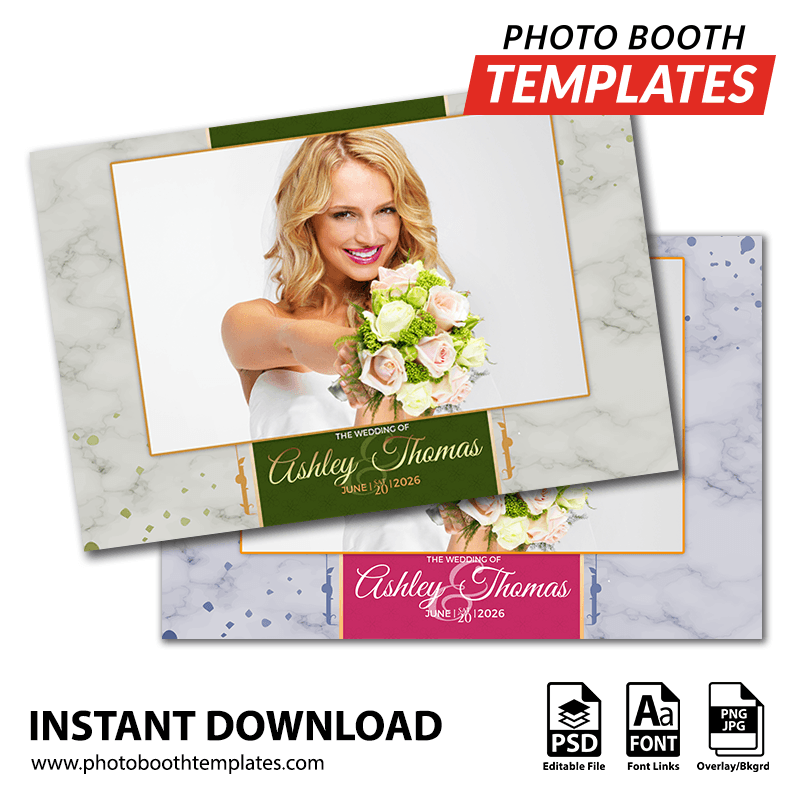 Marble Luxe Wedding Postcard 1 Marble Luxe Wedding Postcard
