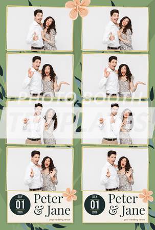 Modern Wedding 4-up Strips 2 Modern Wedding 4-up Strips
