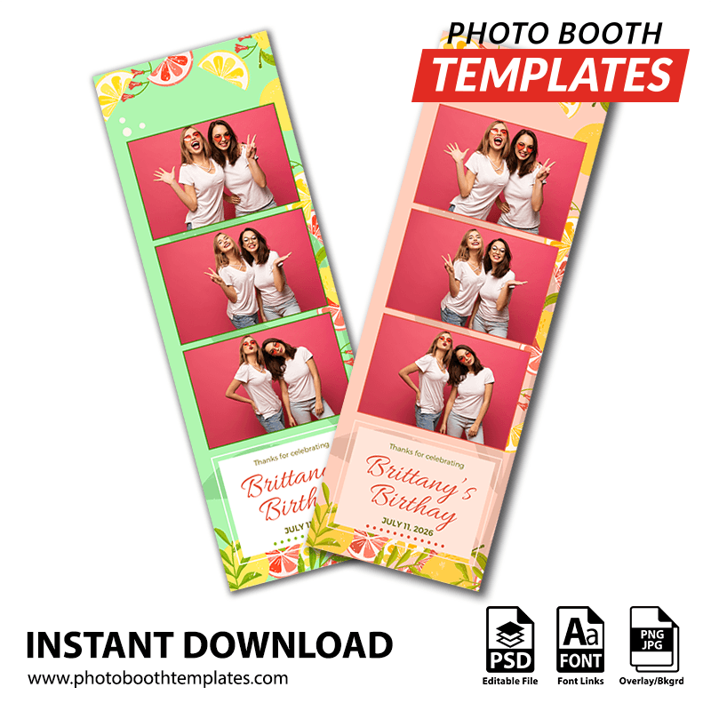 Citrus Party 3-up Strips