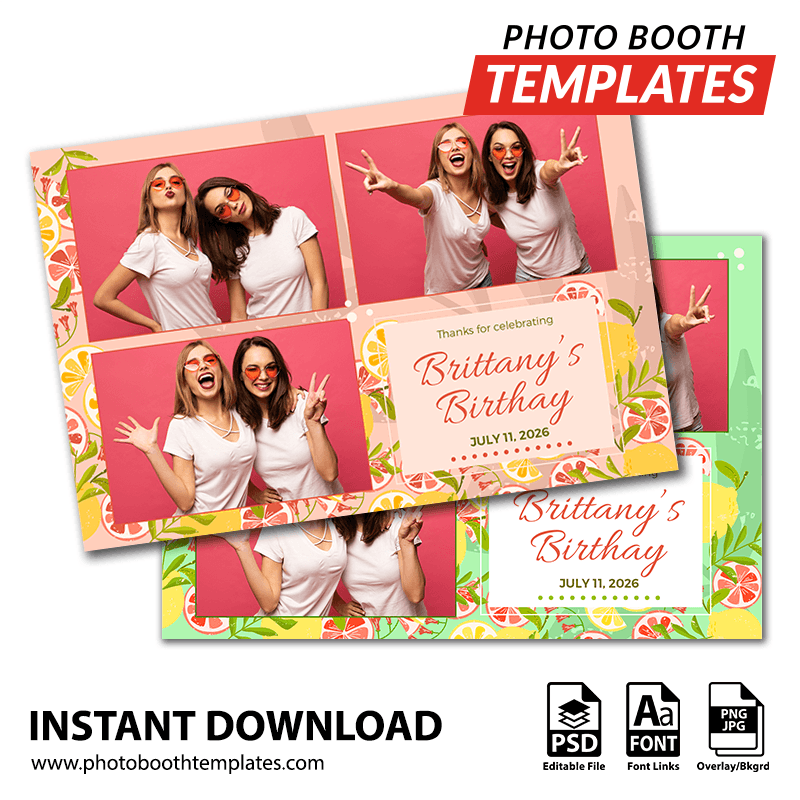 Citrus Party 3-pose Postcard