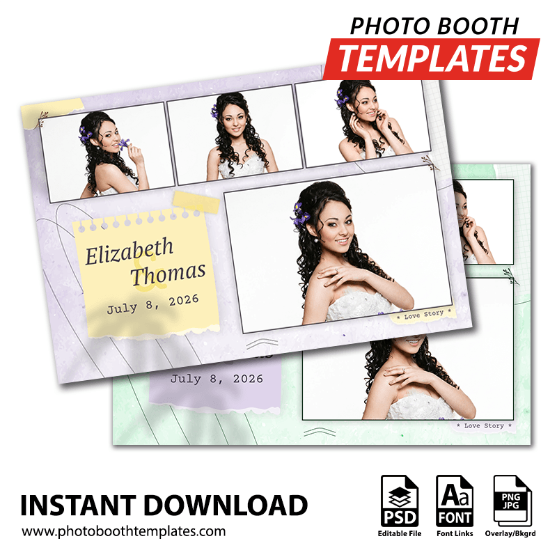 Histoire D'amour 4-pose Postcard 1 Histoire D'amour 4-pose Postcard