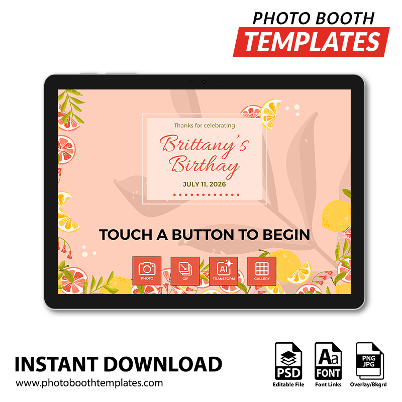 Citrus Party PC Welcome Screens