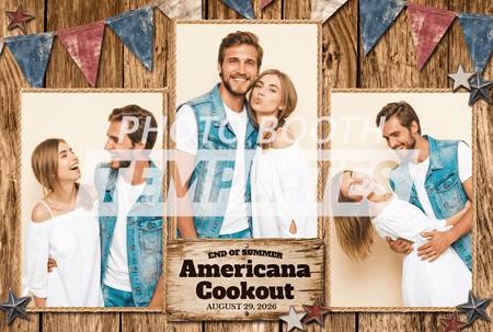Americana Celebration 3-pose Postcard 2 Americana Celebration 3-pose Postcard