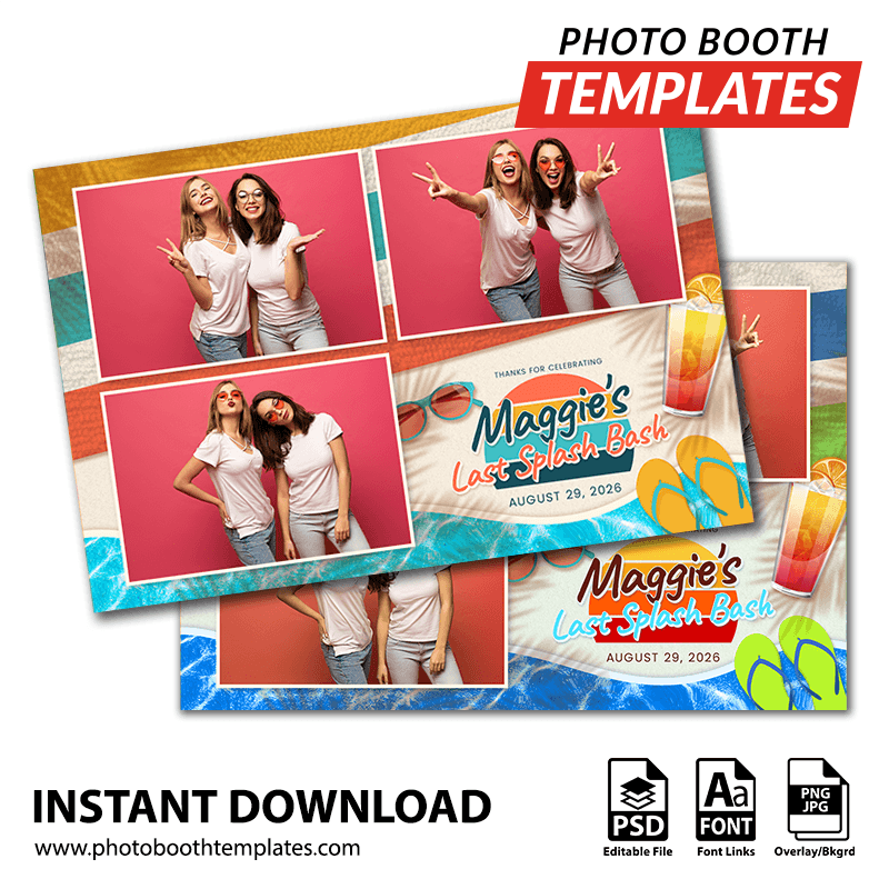 Last Splash Bash 3-pose Postcard