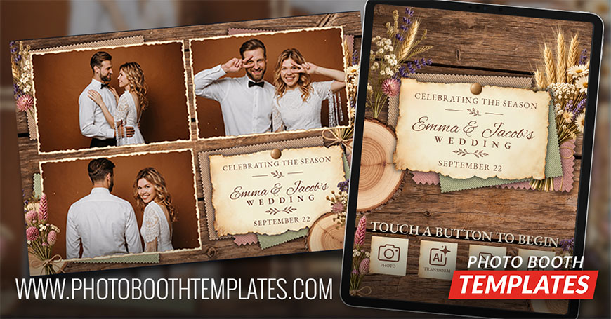 Autumn Equinox Photo Booth Templates Theme 1 Autumn Equinox Photo Booth Templates Theme