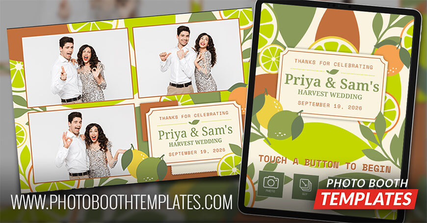 Citrus Harvest Photo Booth Templates Theme 1 citrus-harvest-postcard-photo-booth-templates-theme