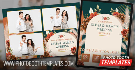 Midnight Orchard photo booth templates
