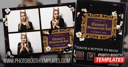 20261014 midnight masquerade noir photo booth templates theme photo booth templates