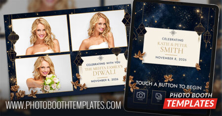 Midnight Lantern Photo Booth Templates Theme for Weddings