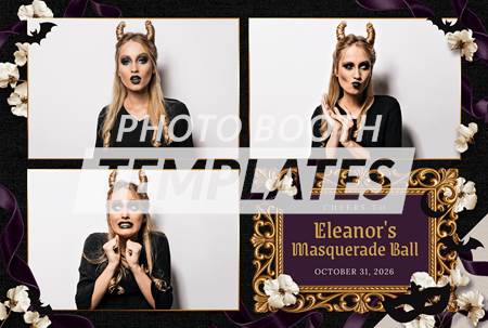 Midnight Masquerade Noir 3-pose Postcard 2 Midnight Masquerade Noir 3-pose Postcard