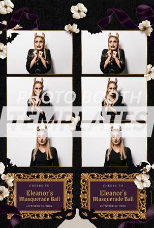Midnight Masquerade Noir 3-up Strips 2 Midnight Masquerade Noir 3-up Strips