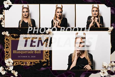 Midnight Masquerade Noir 4-pose Postcard 2 Midnight Masquerade Noir 4-pose Postcard