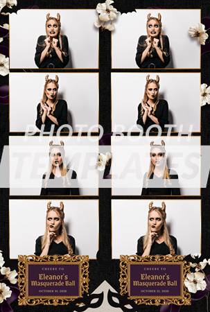Midnight Masquerade Noir 4-up Strips 2 Midnight Masquerade Noir 4-up Strips