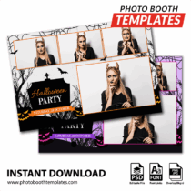 Spooky Halloween 4-pose Postcard