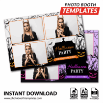 Spooky Halloween 3-pose Postcard