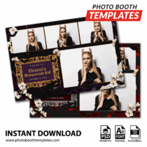 Midnight Masquerade Noir 4-pose Postcard