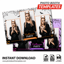 Spooky Halloween 3-pose Postcard