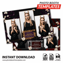 Midnight Masquerade Noir 3-pose Postcard