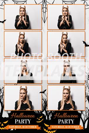 Spooky Halloween 4-up Strips 2 Spooky Halloween 4-up Strips