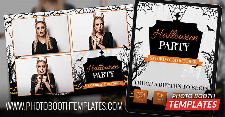 Spooky Halloween Photo Booth Templates Theme 2 Spooky Halloween Photo Booth Templates Theme
