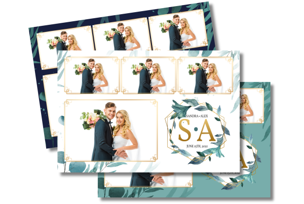 A nature-inspired template with delicate leaf patterns and heart motifs, ideal for botanical-themed Valentine’s events.